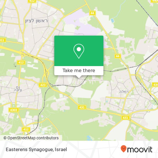 Easterens Synagogue map