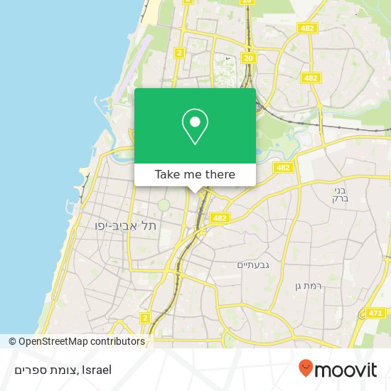 צומת ספרים map