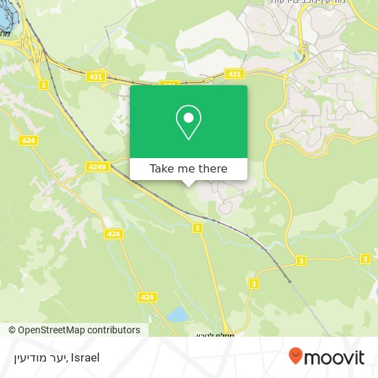 יער מודיעין map