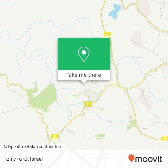 כרמי קדם map