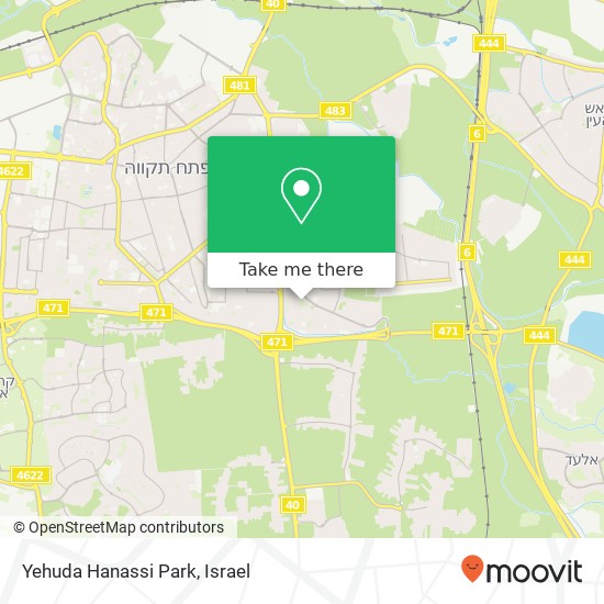 Yehuda Hanassi Park map