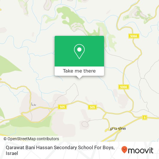 Qarawat Bani Hassan Secondary School For Boys map
