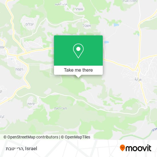 הרי יטבת map