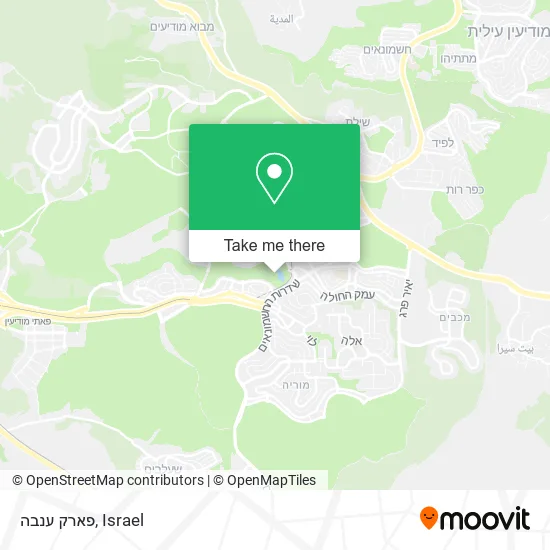 Карта פארק ענבה