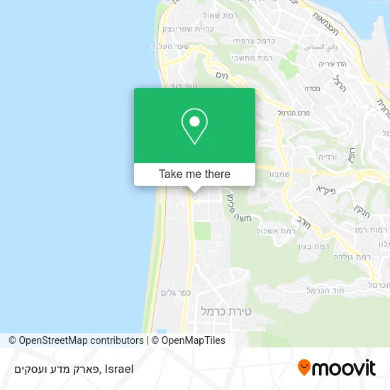 Карта פארק מדע ועסקים