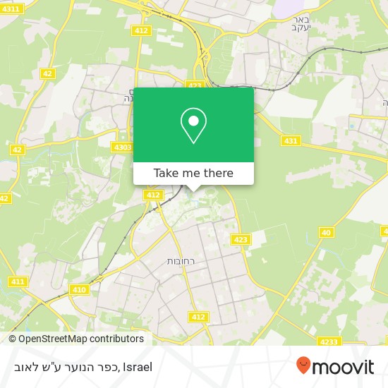 Карта כפר הנוער ע"ש לאוב