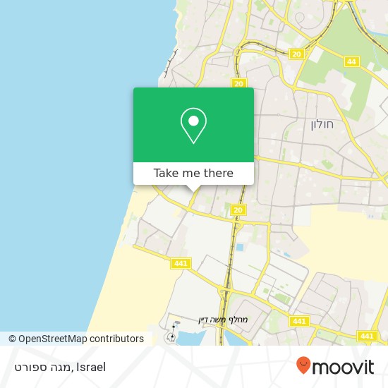 מגה ספורט map