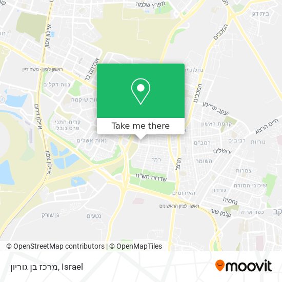 מרכז בן גוריון map