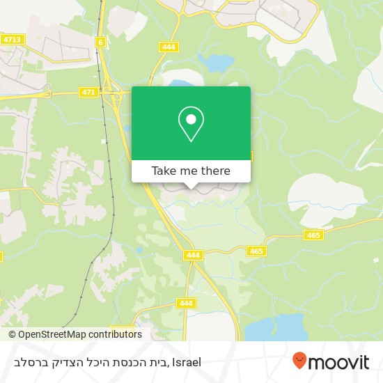 בית הכנסת היכל הצדיק ברסלב map