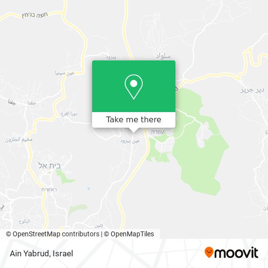 Карта Ain Yabrud