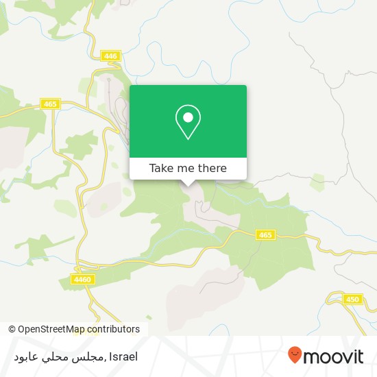 مجلس محلي عابود map