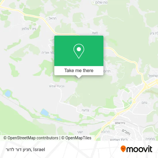 Карта חניון דור לדור
