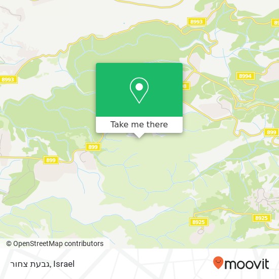 גבעת צחור map