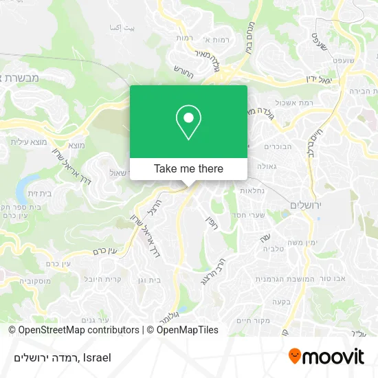 Карта רמדה ירושלים