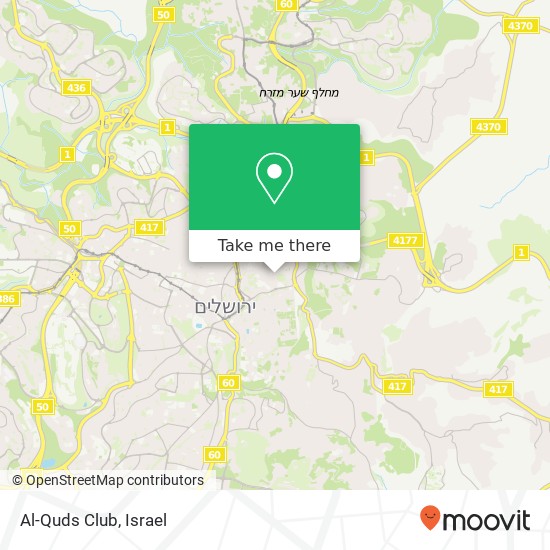 Карта Al-Quds Club