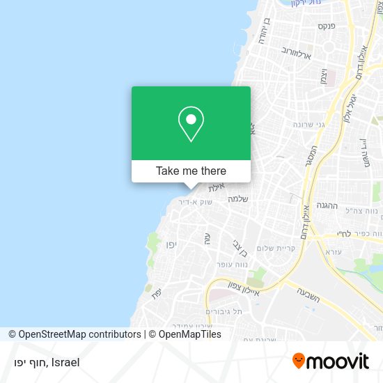 Карта חוף יפו