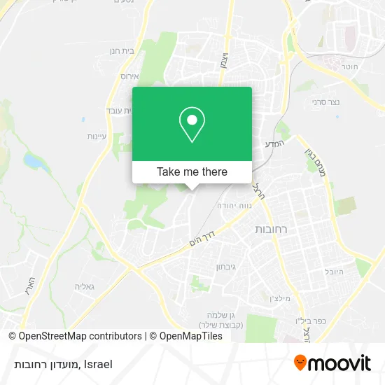 Карта מועדון רחובות