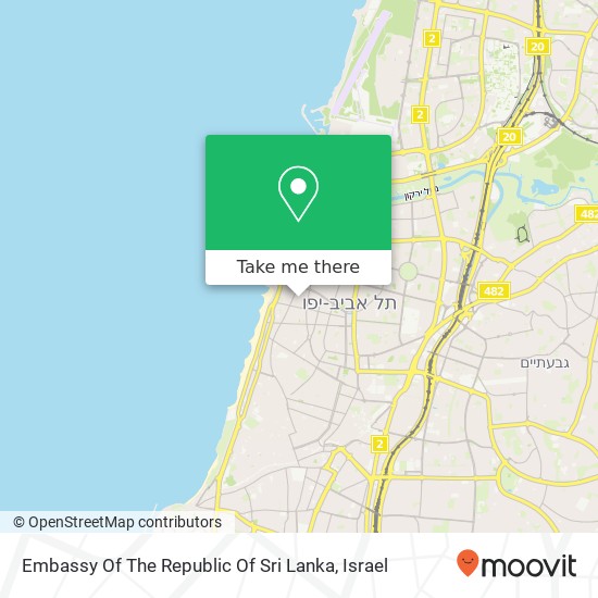 Embassy Of The Republic Of Sri Lanka map