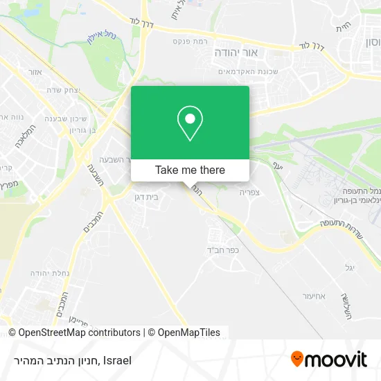 Карта חניון הנתיב המהיר