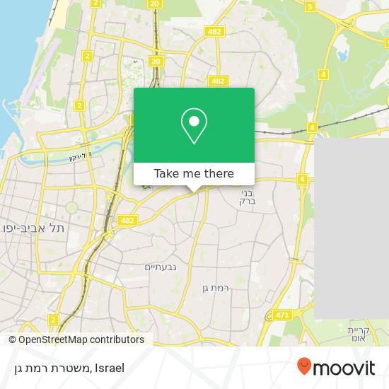 Карта משטרת רמת גן