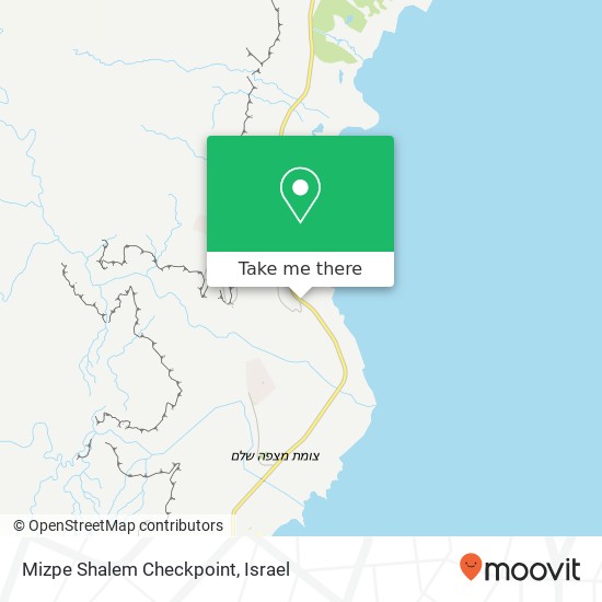 Карта Mizpe Shalem Checkpoint