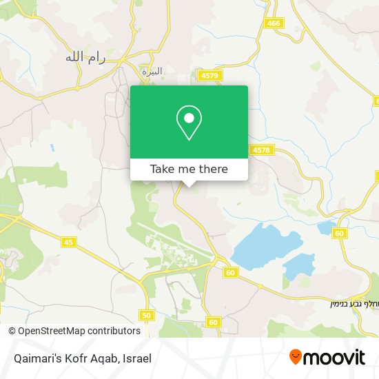 Карта Qaimari's Kofr Aqab