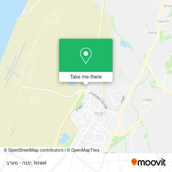 Карта יבנה - מערב