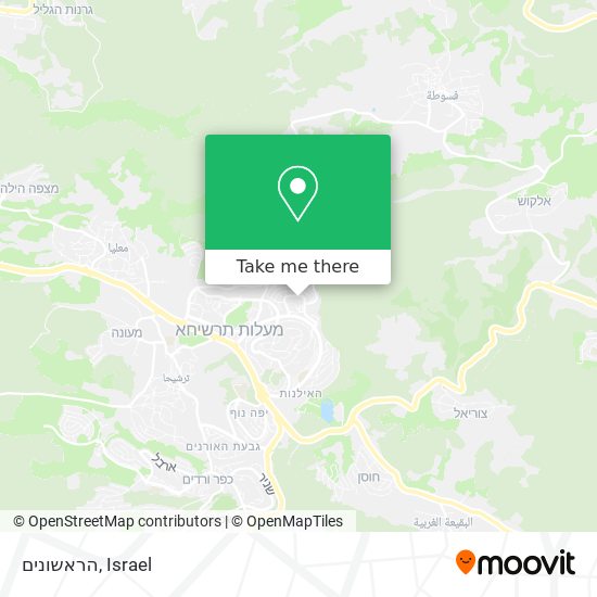 הראשונים map