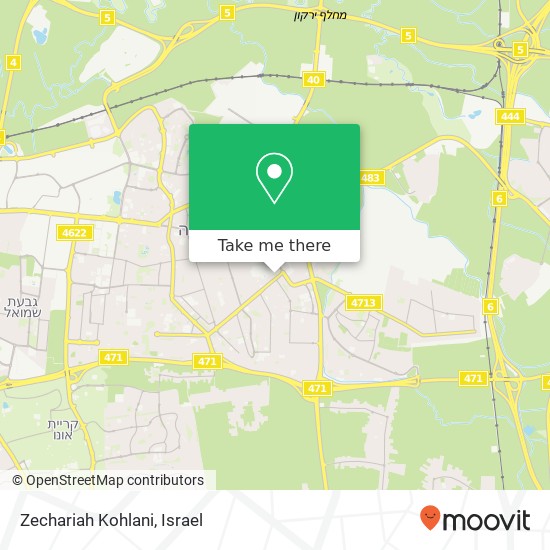 Zechariah Kohlani map