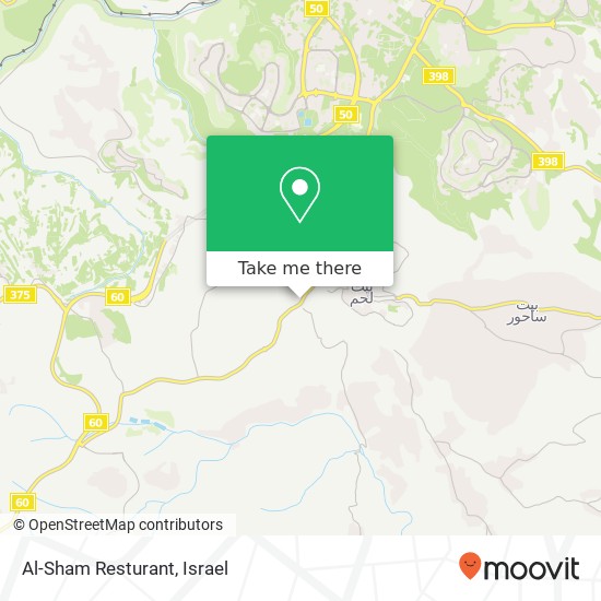 Al-Sham Resturant map