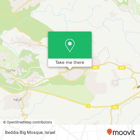 Beddia Big Mosque map