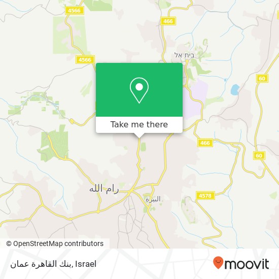 بنك القاهرة عمان map