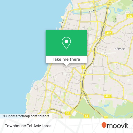 Townhouse Tel-Aviv map