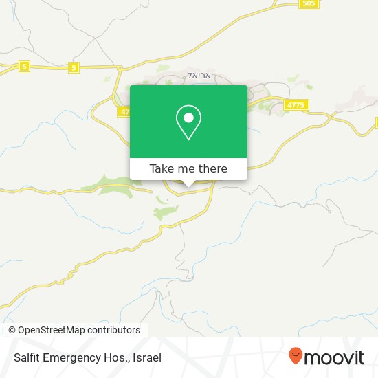 Salfit Emergency Hos. map