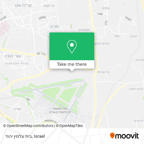 בית עלמין יהוד map