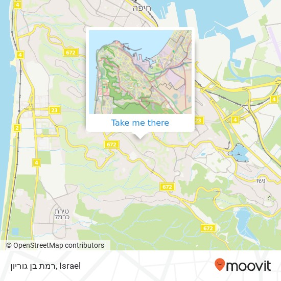 Карта רמת בן גוריון