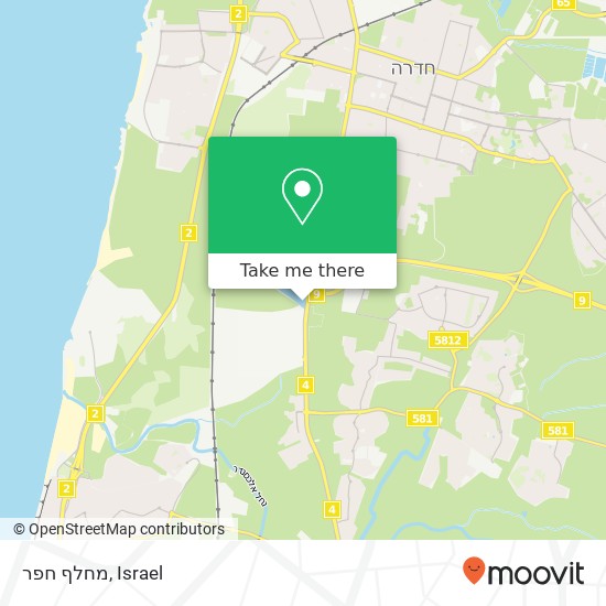 מחלף חפר map