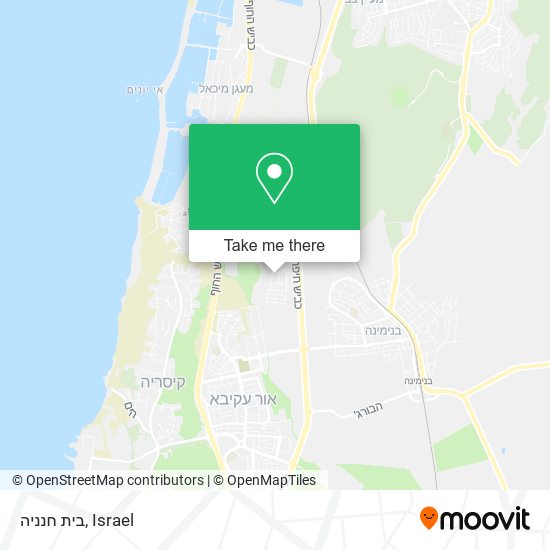 בית חנניה map