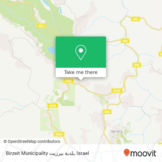 Birzeit Municipality بلدية بيرزيت map