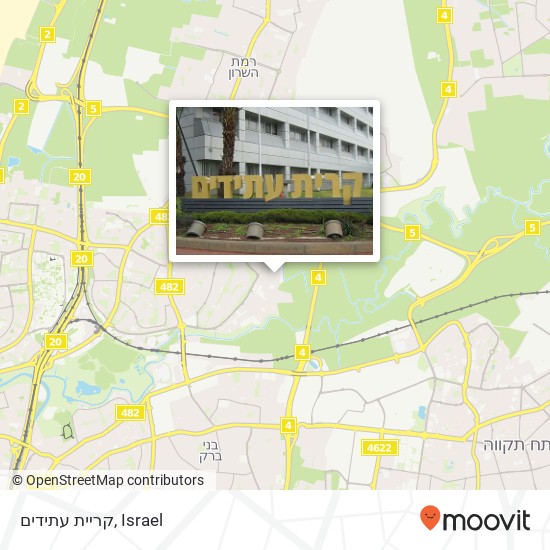 קריית עתידים map