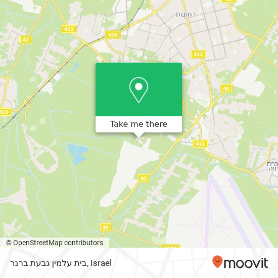 בית עלמין גבעת ברנר map