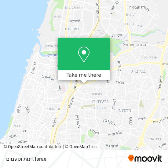 יינות וטעמים map