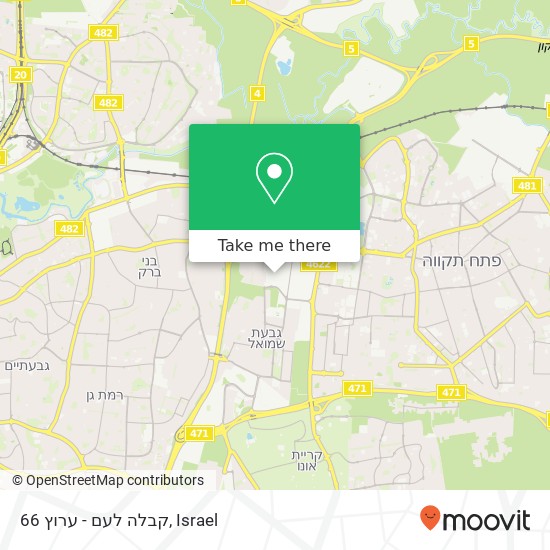 קבלה לעם - ערוץ 66 map