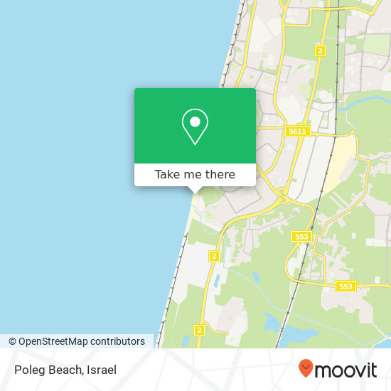 Карта Poleg Beach
