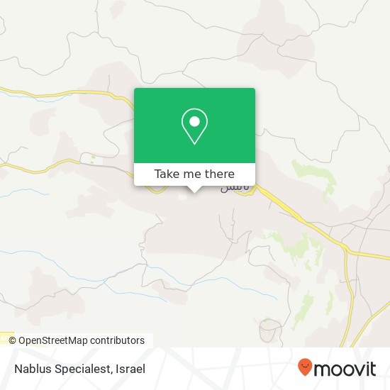 Nablus Specialest map