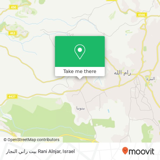 بيت راني النجار Rani Alnjar map