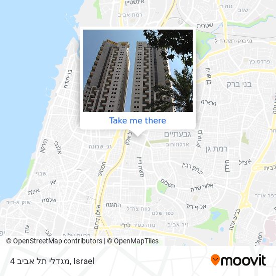 Карта מגדלי תל אביב 4