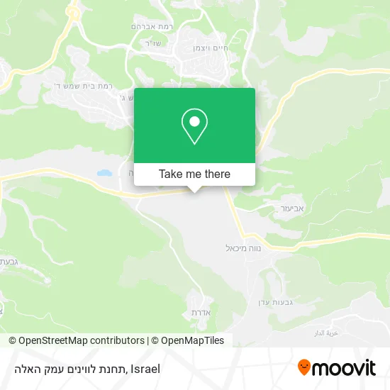 תחנת לווינים עמק האלה map