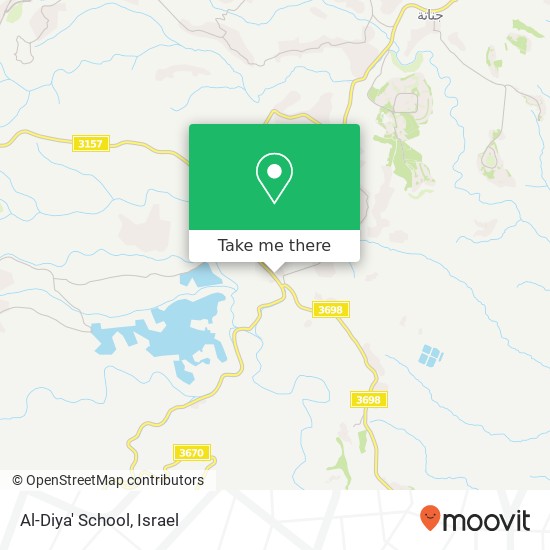 Карта Al-Diya' School