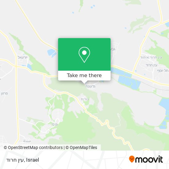 עין חרוד map